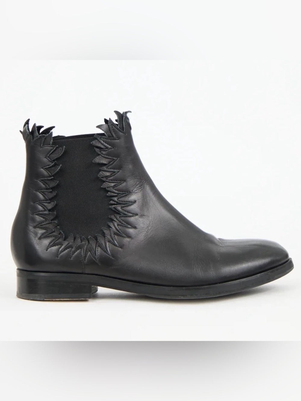 Alaia Flame-detail Leather Chelsea boots (size 39)